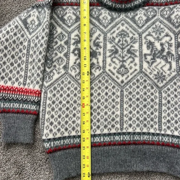Vintage 1994 Dale of Norway Lillehammer wool sweater gray size S RARE - Picture 5 of 8